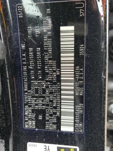 2022 TOYOTA COROLLA CR - 7MUDAAAG8NV017624