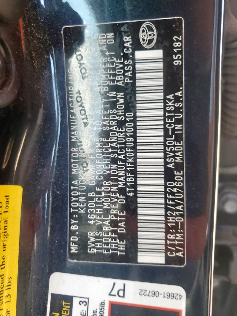 2015 TOYOTA CAMRY LE - 4T1BF1FK0FU910010