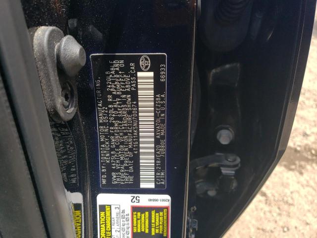 2022 TOYOTA CAMRY SE - 4T1G11AK5NU700674