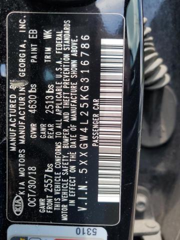 2019 KIA OPTIMA SX 5XXGW4L25KG316786