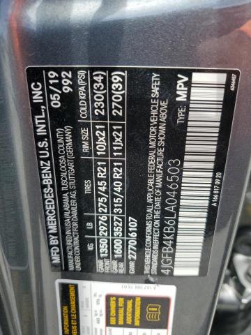 2020 MERCEDES-BENZ GLE 350 4M 4JGFB4KB6LA046503