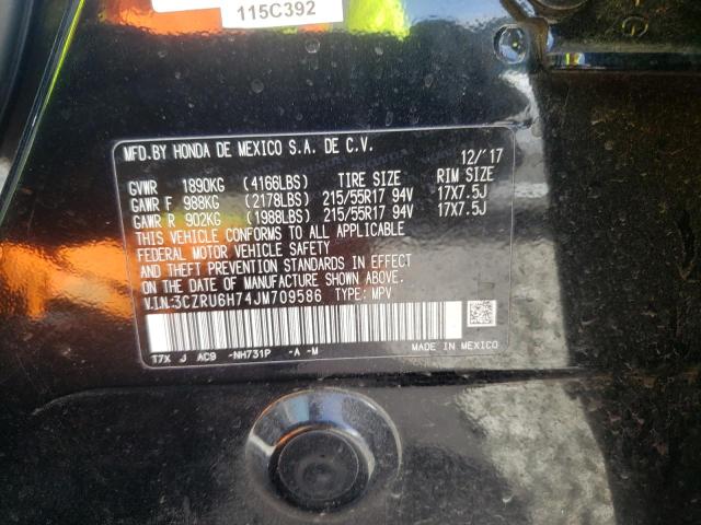 2018 HONDA HR-V EXL - 3CZRU6H74JM709586
