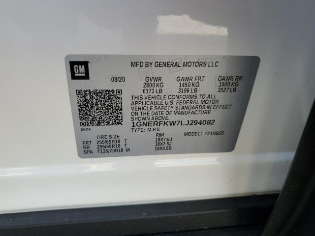 2020 CHEVROLET TRAVERSE L - 1GNERFKW7LJ294082