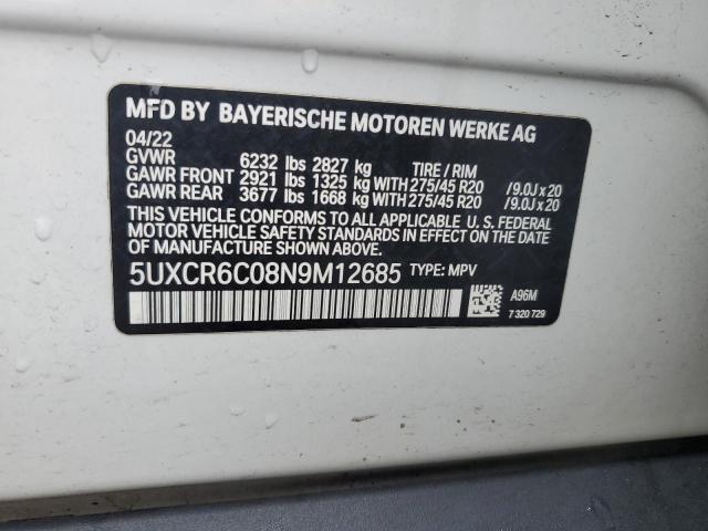 2022 BMW X5 XDRIVE4 - 5UXCR6C08N9M12685
