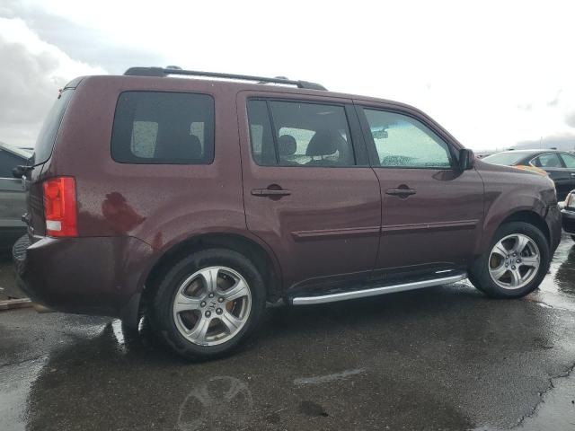 HONDA PILOT EXL 2013 maroon  gas 5FNYF4H54DB035009 photo #4