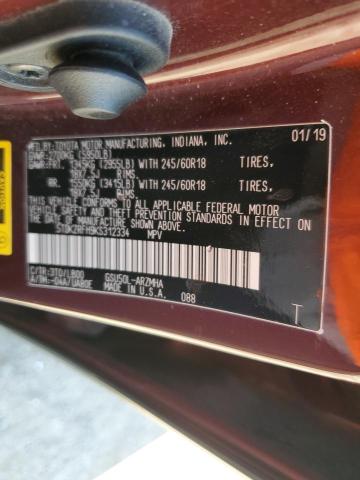2019 TOYOTA HIGHLANDER - 5TDKZRFH9KS312334