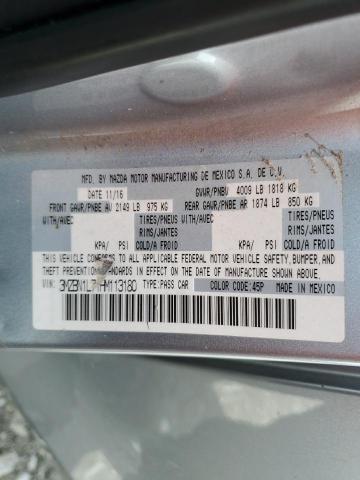 2017 MAZDA 3 TOURING - 3MZBN1L71HM113180