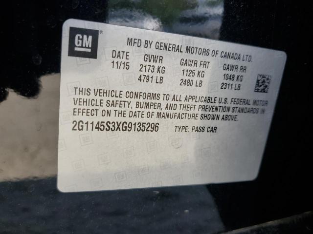 2016 CHEVROLET IMPALA LTZ - 2G1145S3XG9135296