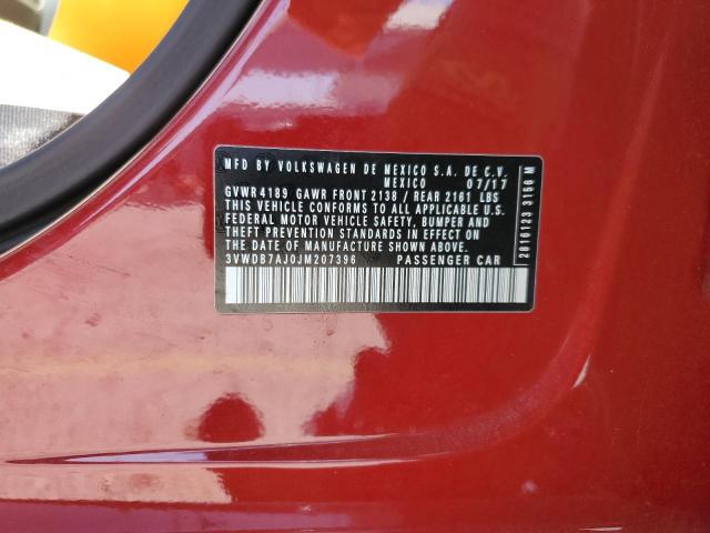 2018 VOLKSWAGEN JETTA SE 3VWDB7AJ0JM207396