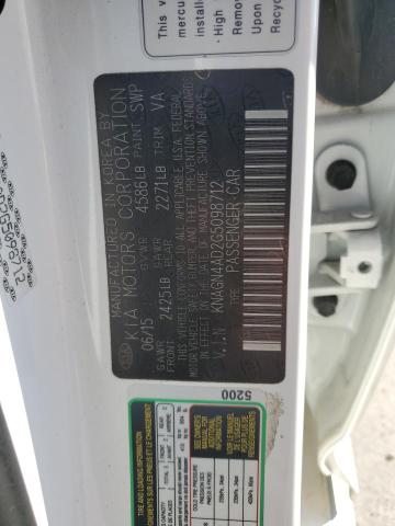 2016 KIA OPTIMA HYB - KNAGN4AD2G5098712
