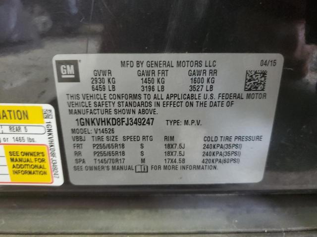 2015 CHEVROLET TRAVERSE L - 1GNKVHKD8FJ349247