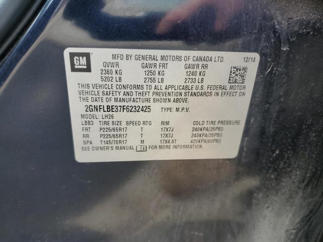 2015 CHEVROLET EQUINOX LT - 2GNFLBE37F6232425