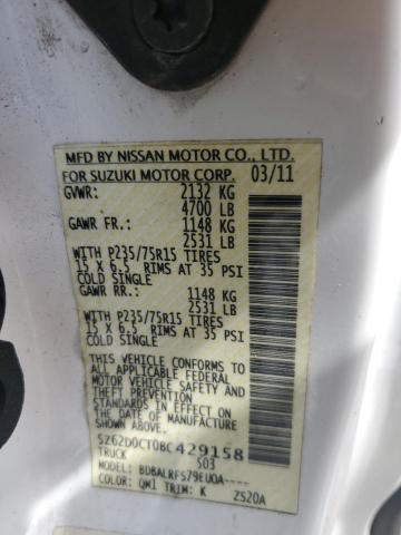 2011 SUZUKI EQUATOR BA 5Z62D0CT0BC429158