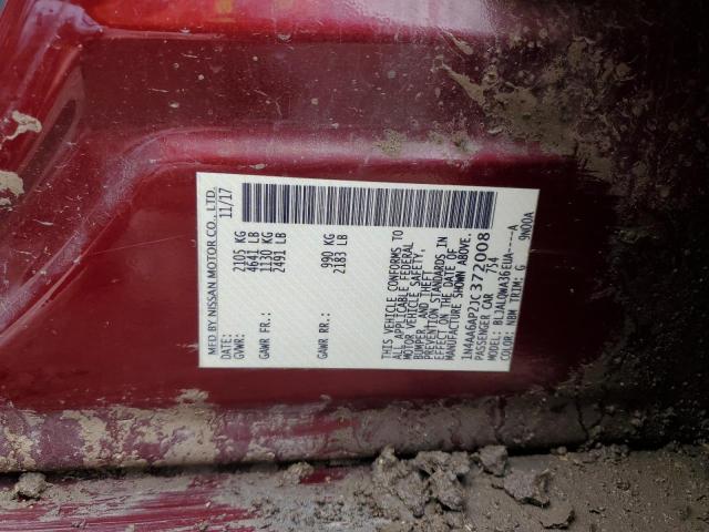 2018 NISSAN MAXIMA 3.5 - 1N4AA6AP2JC372008