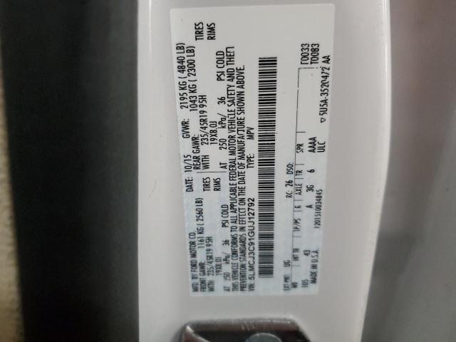 2016 LINCOLN MKC RESERV - 5LMCJ3C91GUJ12792
