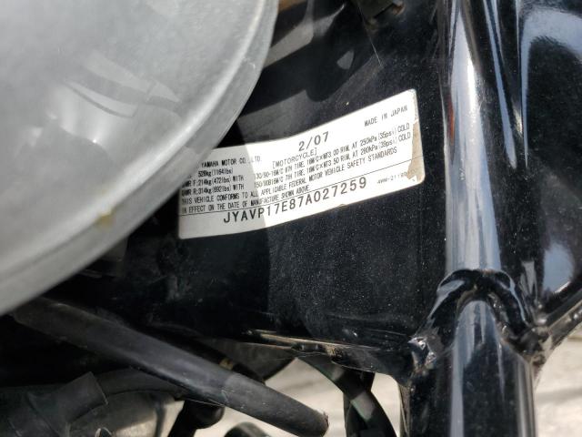 2007 YAMAHA XV1700 JYAVP17E87A027259