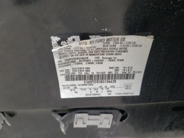 2019 FORD TAURUS LIM - 1FAHP2F85KG106628