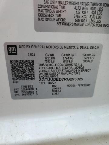 2024 GMC SIERRA K15 3GTUUDED7RG295325