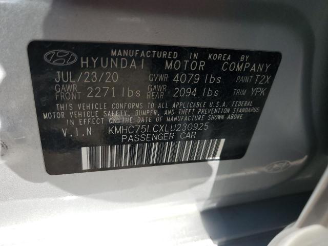 KMHC75LCXLU230925 2020 HYUNDAI IONIQ