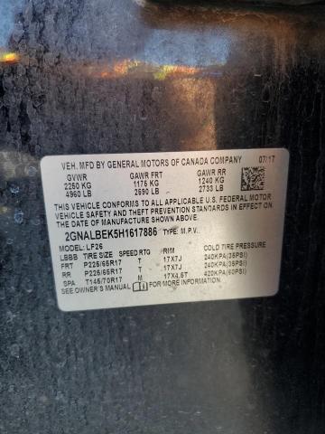 2017 CHEVROLET EQUINOX LS - 2GNALBEK5H1617886