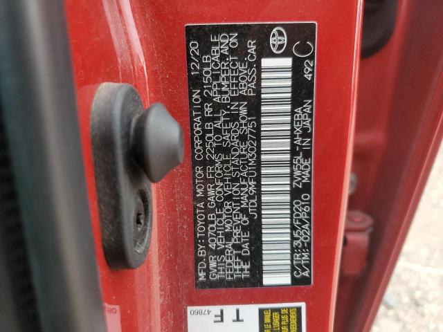 2021 TOYOTA PRIUS LE - JTDL9MFU1M3027751