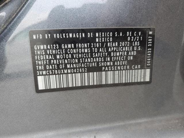 2021 VOLKSWAGEN JETTA S 3VWC57BUXMM042652