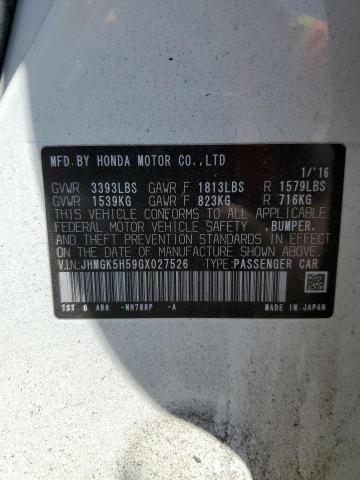 2016 HONDA FIT LX JHMGK5H59GX027526