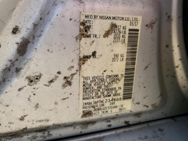 2017 NISSAN ALTIMA 2.5 - 1N4AL3AP7HC214668