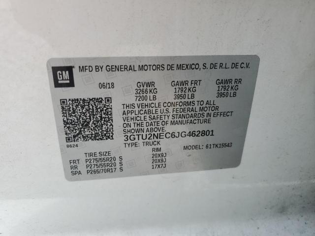 2018 GMC SIERRA K15 - 3GTU2NEC6JG462801