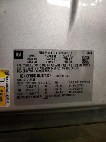 2016 CHEVROLET TRAVERSE L - 1GNKVHKD4GJ125023