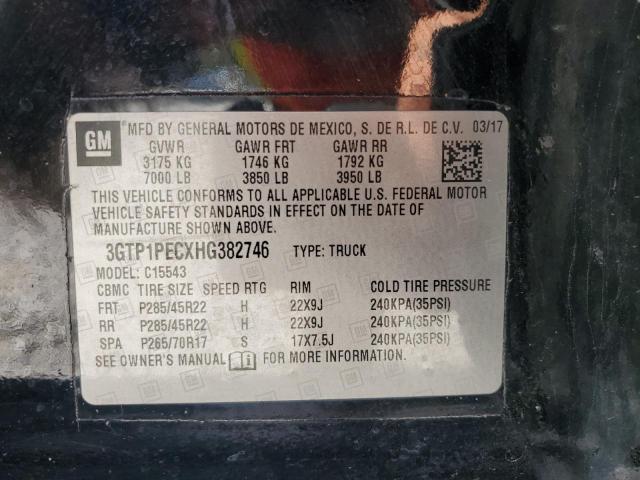 2017 GMC SIERRA C15 3GTP1PECXHG382746