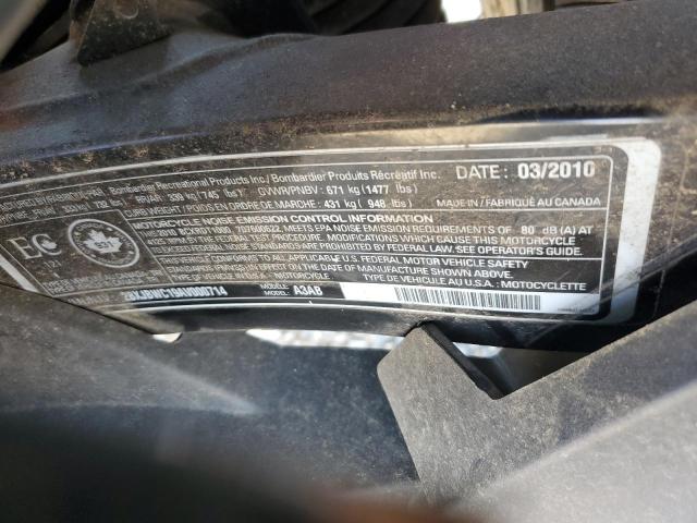 2010 CAN-AM SPYDER ROADSTER RTS - 2BXJBWC19AV000714