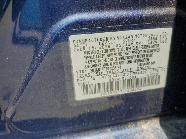 2016 NISSAN SENTRA S - 3N1AB7AP7GY238191