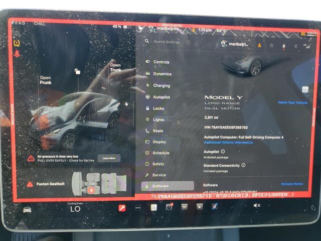 2025 TESLA MODEL Y 7SAYGAEE0SF265792