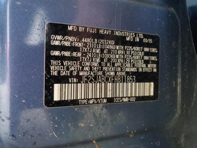 2015 SUBARU FORESTER 2 - JF2SJABCXFH811853
