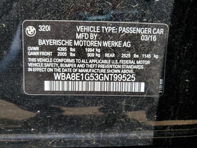 2016 BMW 320 I WBA8E1G53GNT99525