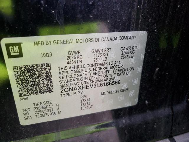 2020 CHEVROLET EQUINOX LS 2GNAXHEV3L6166566