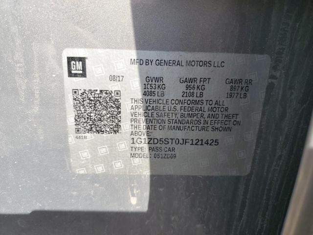 2018 CHEVROLET MALIBU LT - 1G1ZD5ST0JF121425