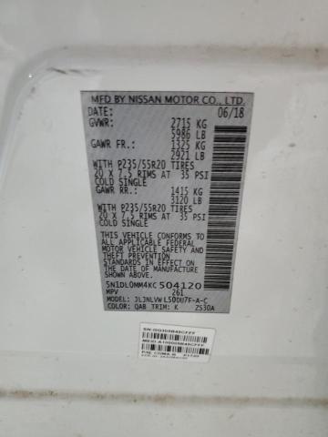 2019 INFINITI QX60 LUXE 5N1DL0MM4KC504120