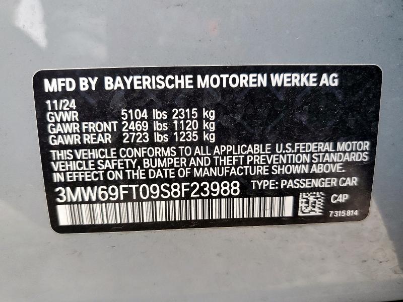2025 BMW M340XI 3MW69FT09S8F23988