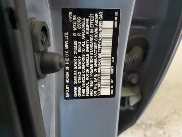 2021 HONDA CIVIC SPOR - SHHFK7H40MU406158