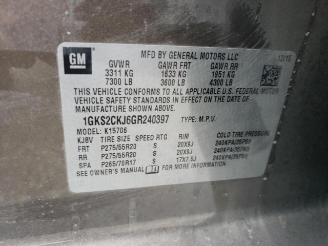 2016 GMC YUKON DENA - 1GKS2CKJ6GR240397