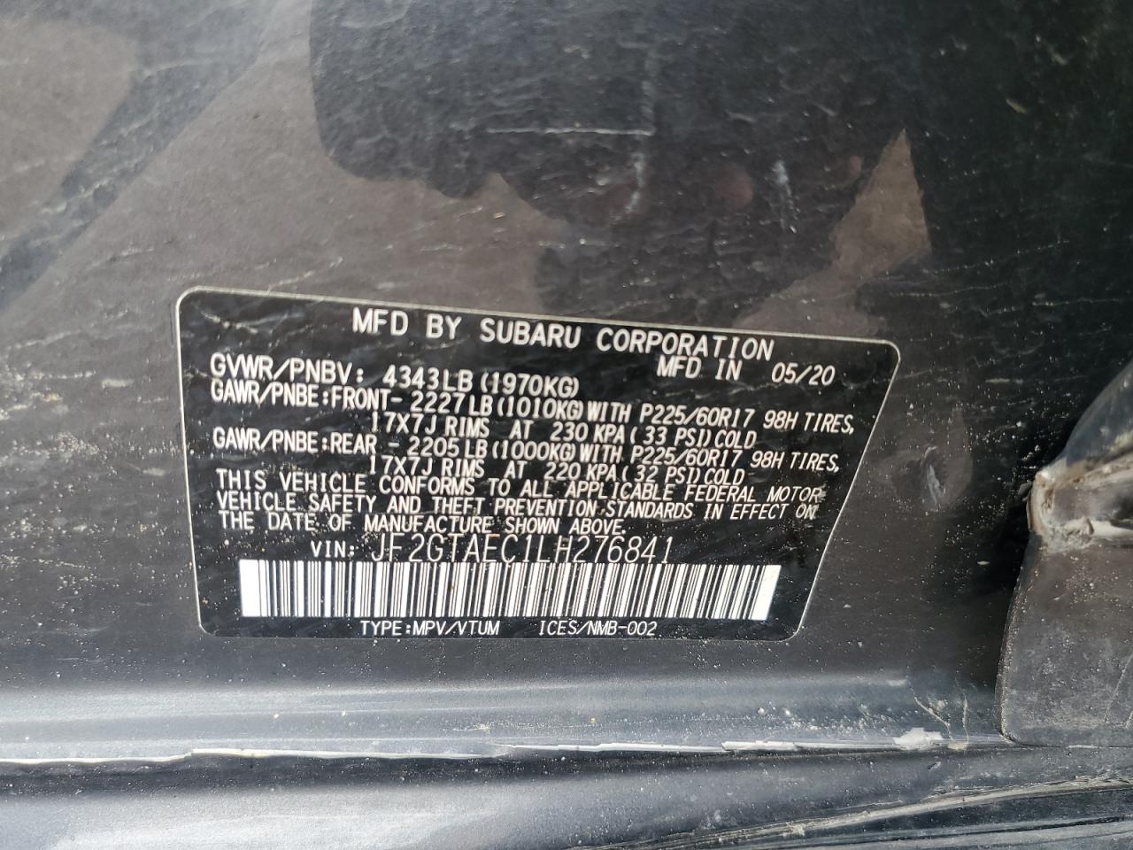 Subaru Crosstrek 2020