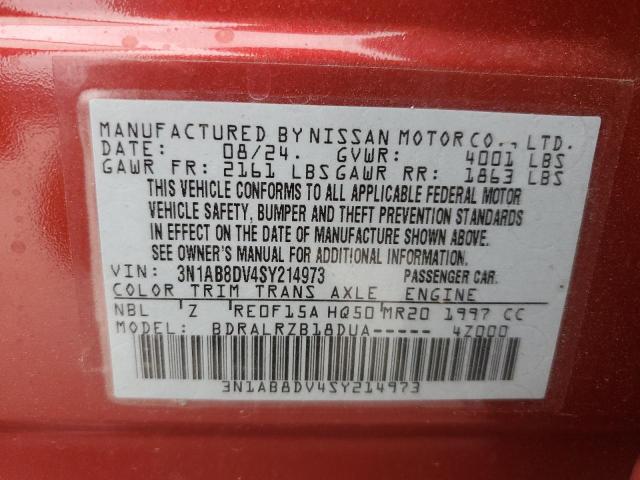 2025 NISSAN SENTRA SR 3N1AB8DV4SY214973