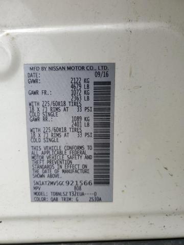 2016 NISSAN ROGUE S - 5N1AT2MV5GC921566