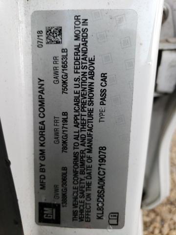 2019 CHEVROLET SPARK LS - KL8CB6SA0KC719078