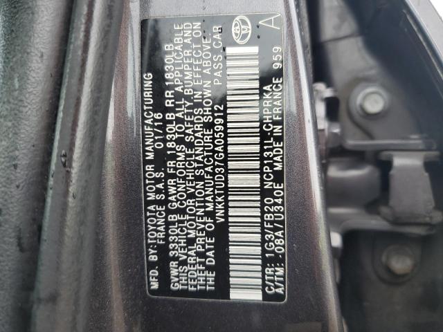 2016 TOYOTA YARIS L - VNKKTUD37GA059912