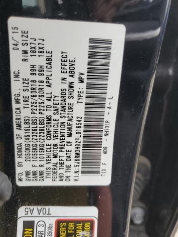 2015 HONDA CR-V TOURI - 5J6RM3H92FL016542