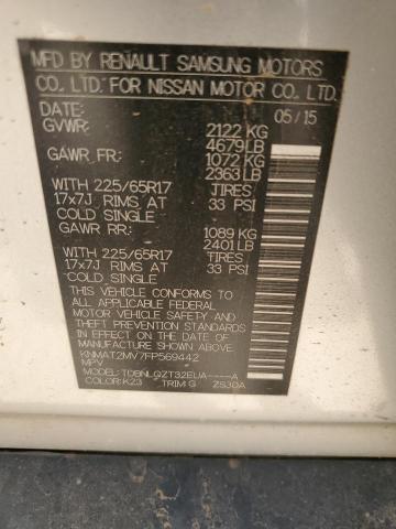 2015 NISSAN ROGUE S - KNMAT2MV7FP569442