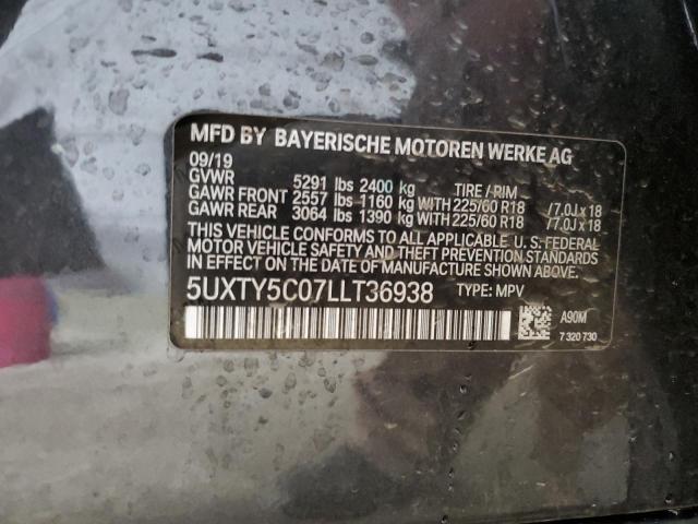 2020 BMW X3 XDRIVE3 - 5UXTY5C07LLT36938